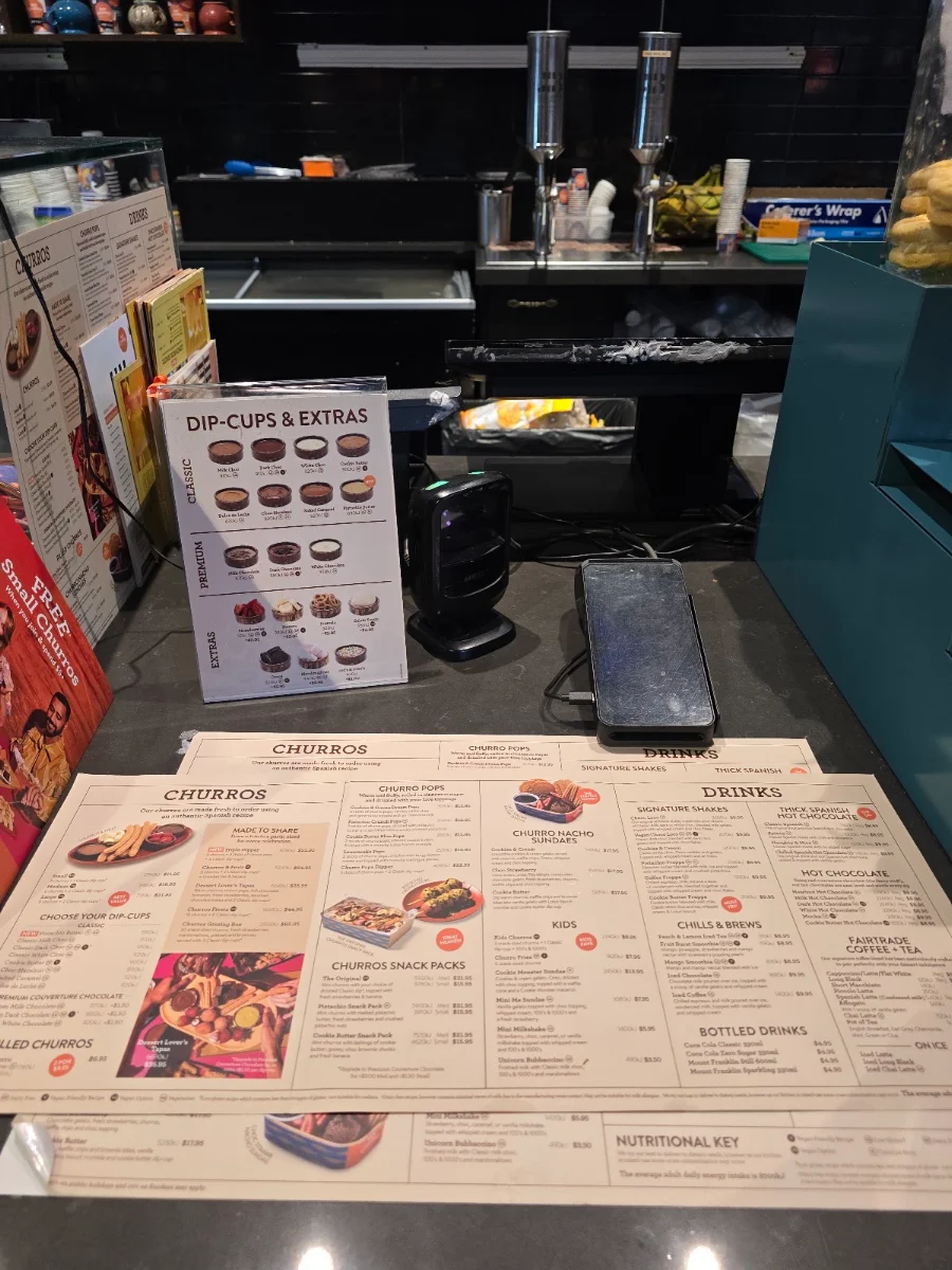 Menu, San Churro Epping