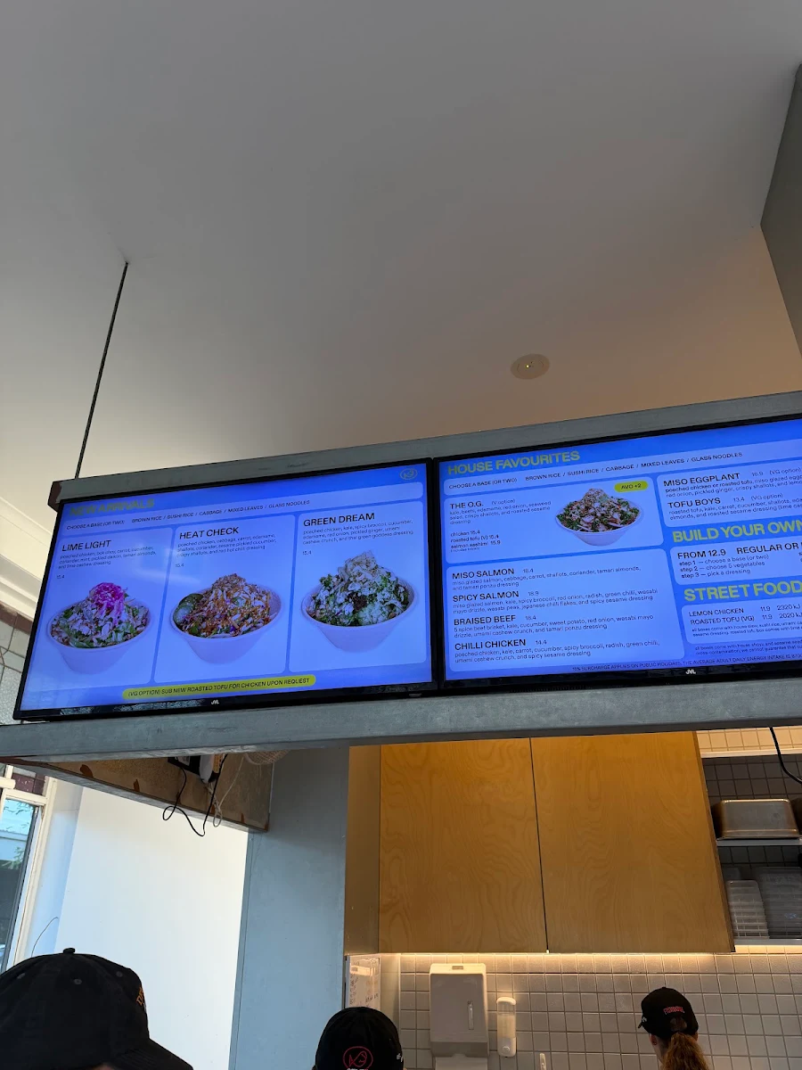 Menu, FISHBOWL - Prahran