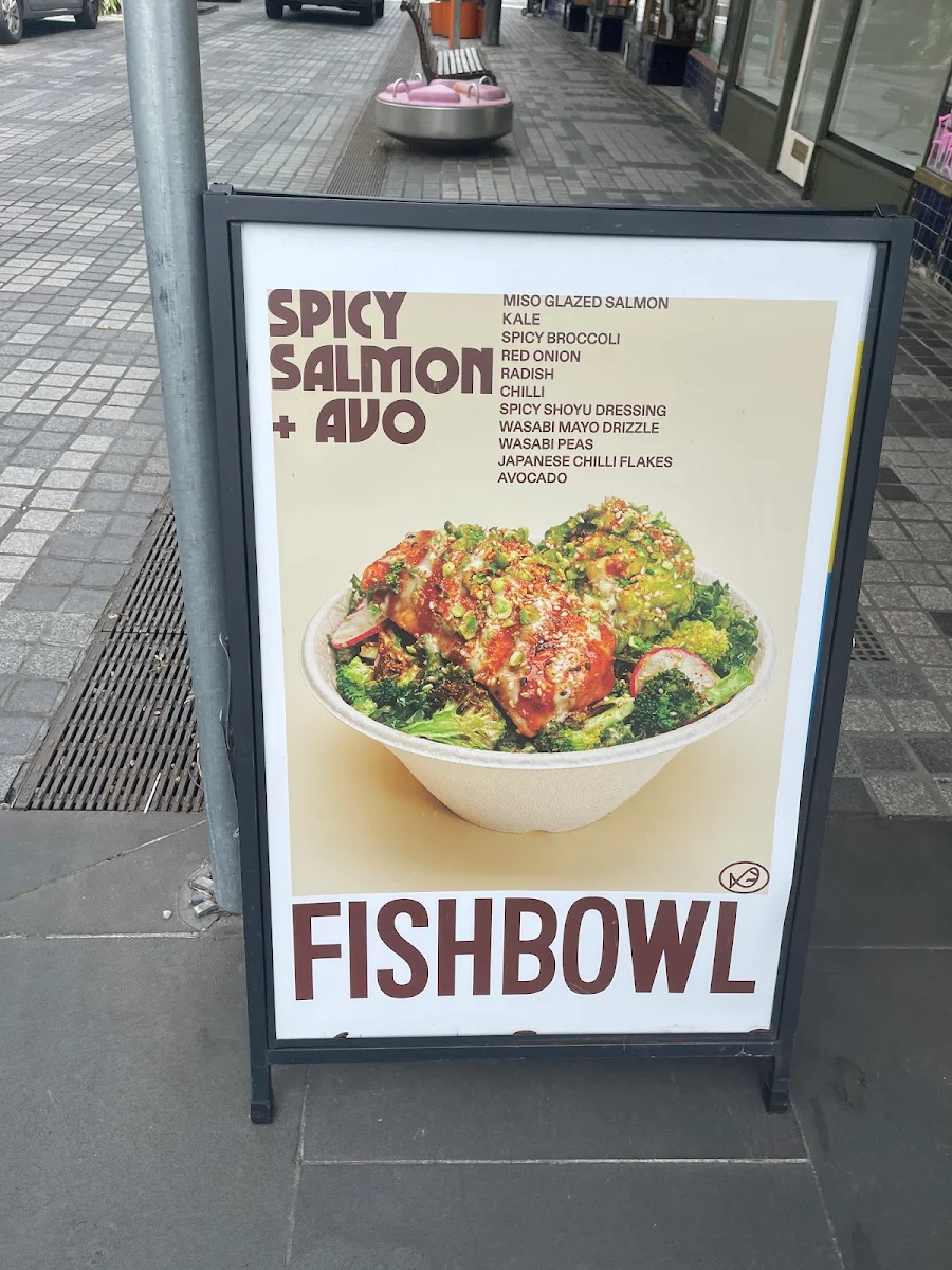 Menu, FISHBOWL - Prahran