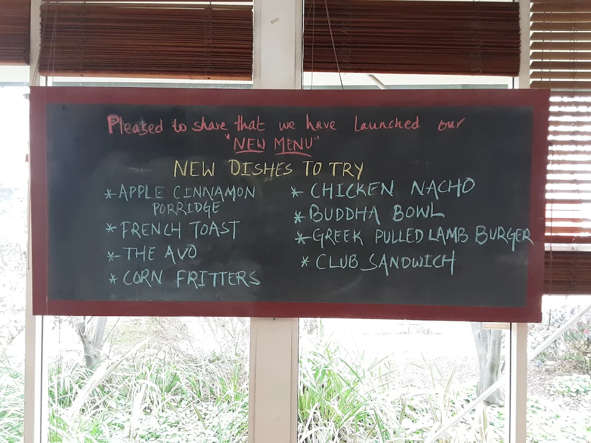 Menu, Cafe Momo