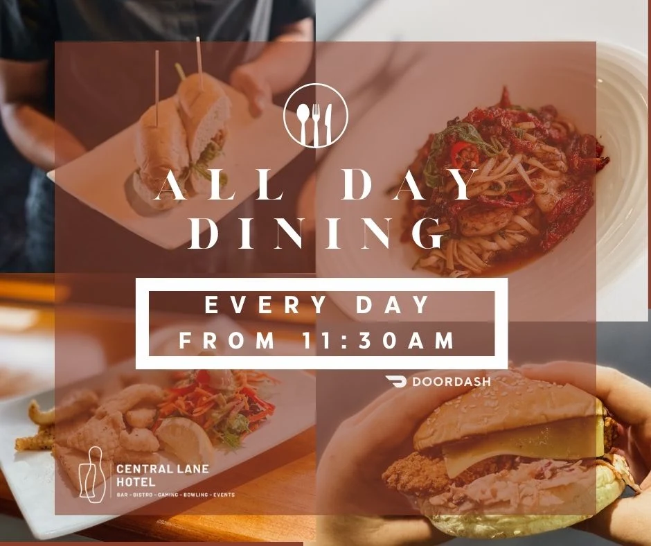Menu, Central Lane Hotel