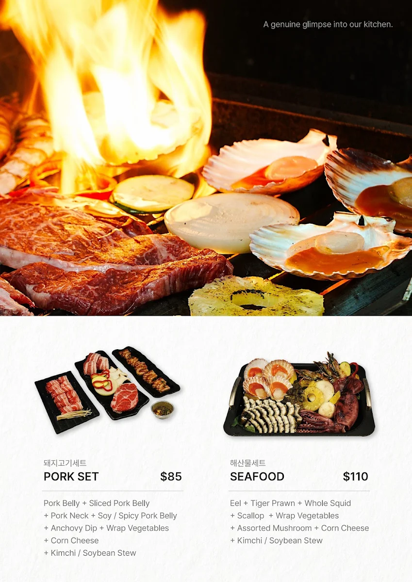 Menu, Ondol Korean Restaurant