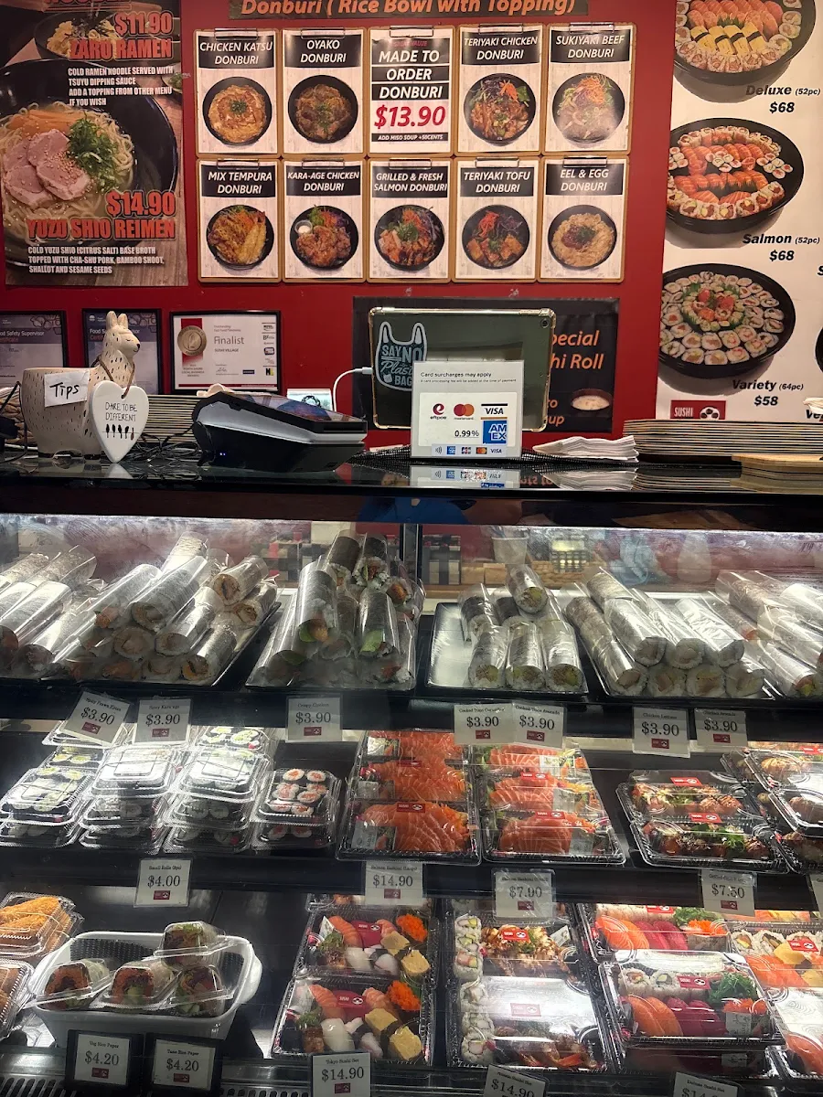 Menu, Sushi Village Gordon
