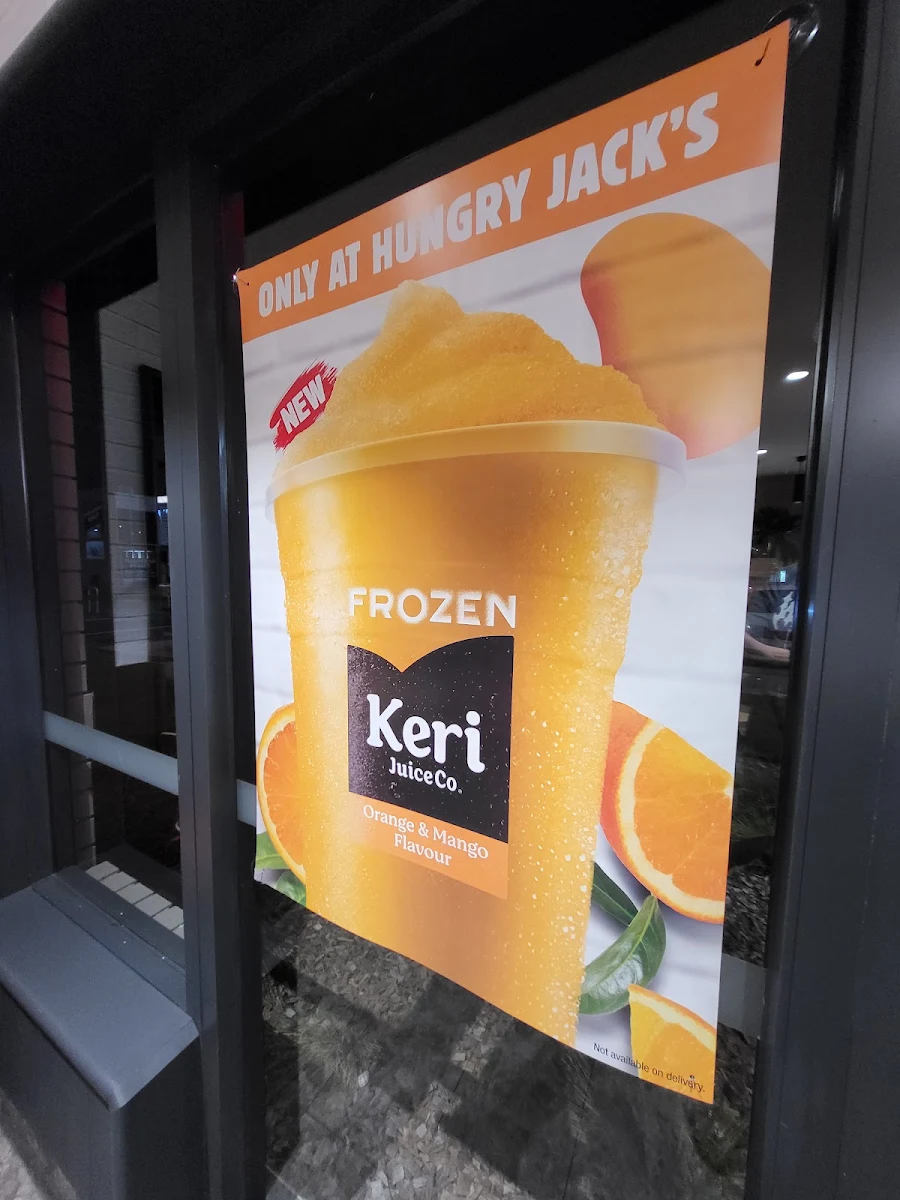 Menu, Hungry Jack's Burgers Tuggerah