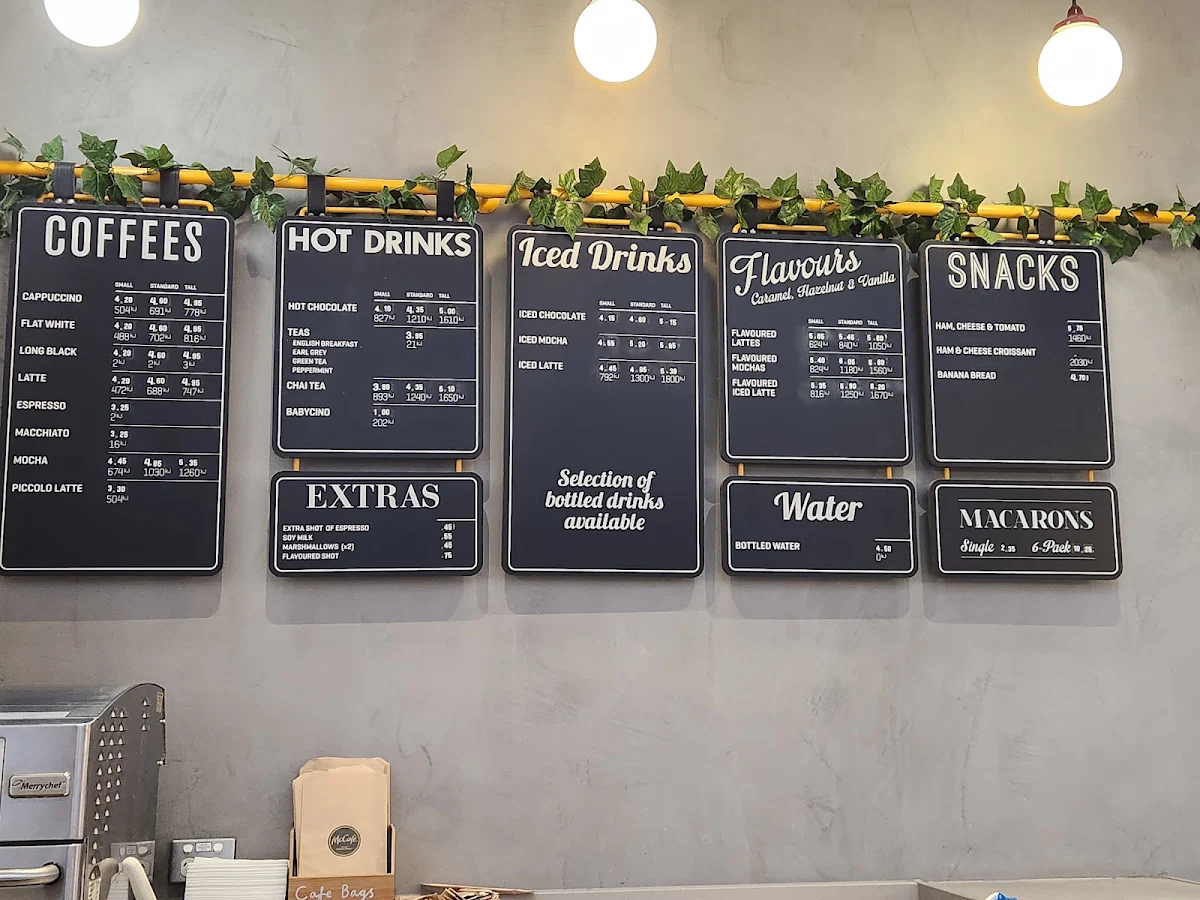 Menu, McDonald's Fountain Gate