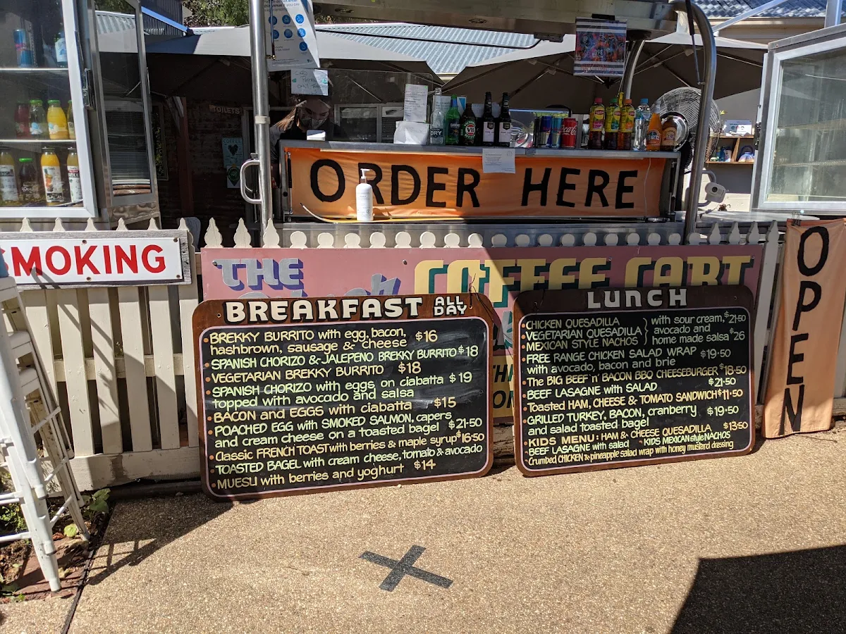 Menu, Rail Trail Cafe
