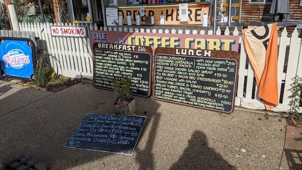 Menu, Rail Trail Cafe