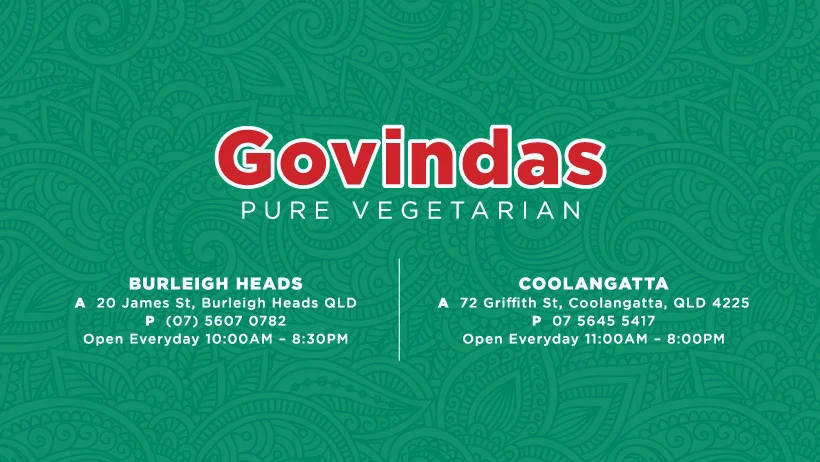 Menu, Govindas Coolangatta