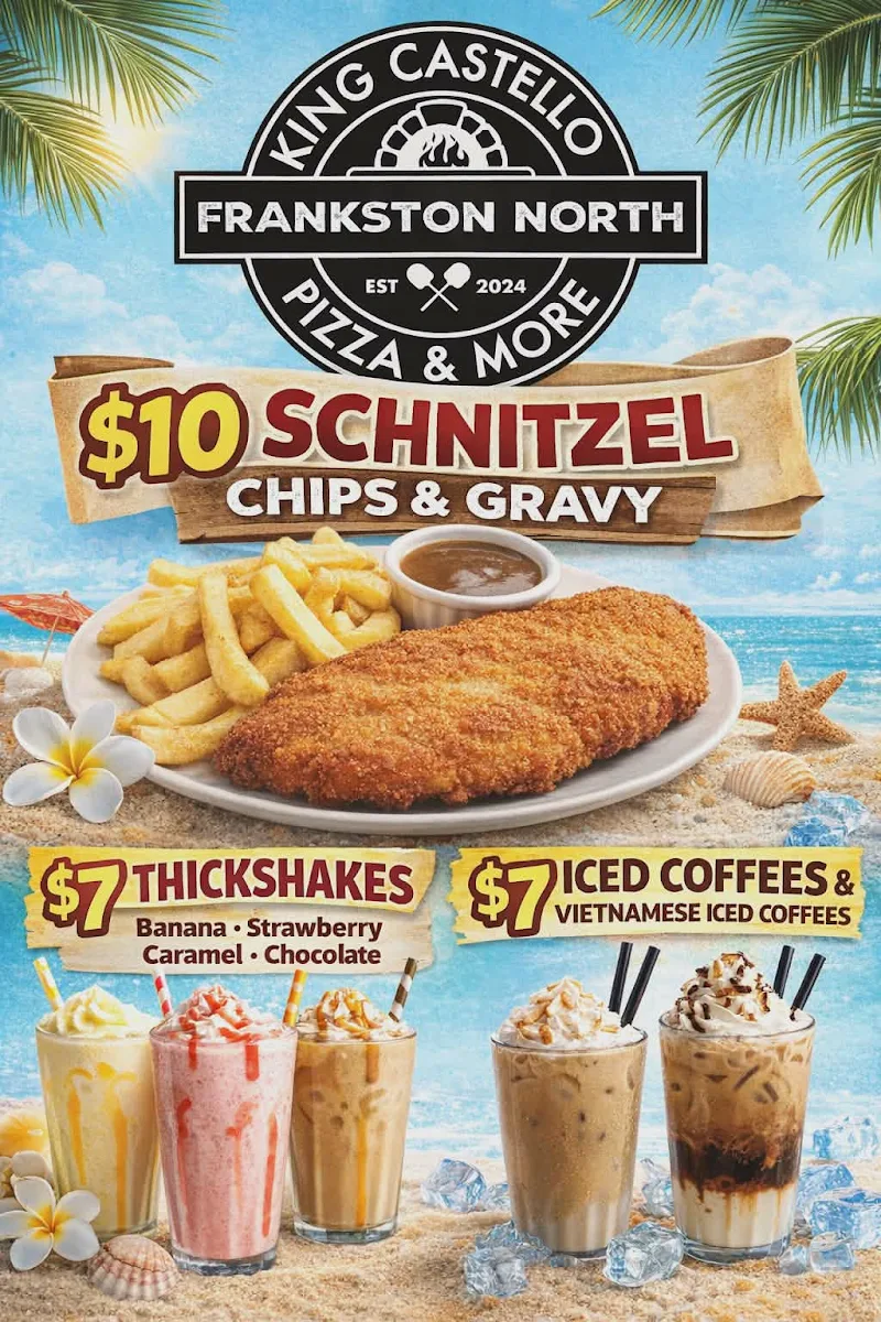 Menu, King Castello Frankston Pizza & More