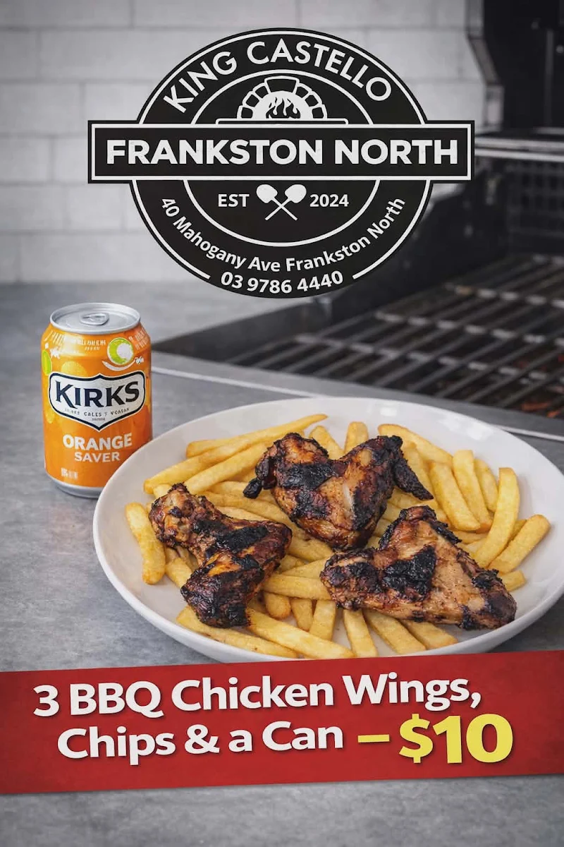 Menu, King Castello Frankston Pizza & More