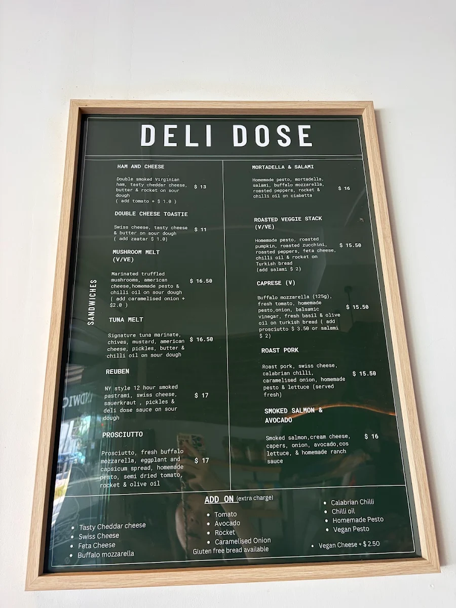Menu, Deli Dose