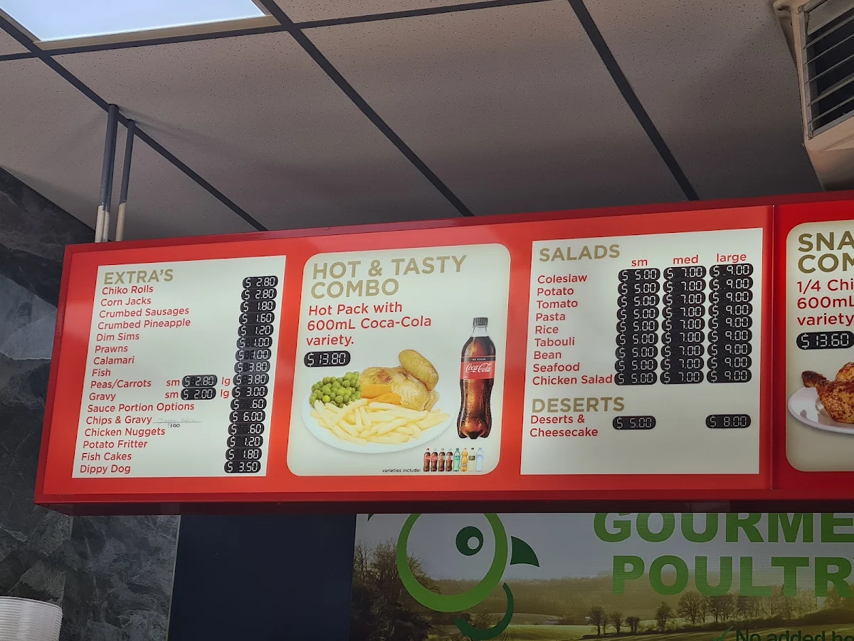 Menu, Original Charcoal Chicken
