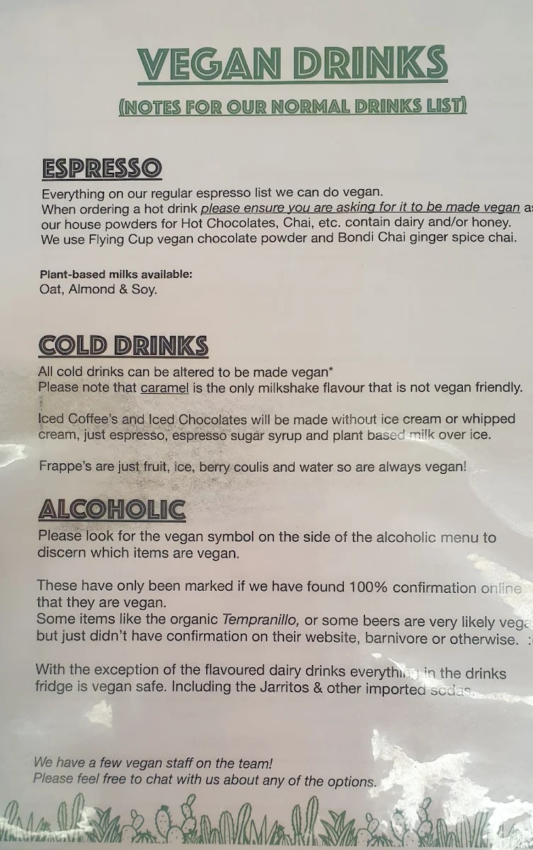 Menu, Tio Rico