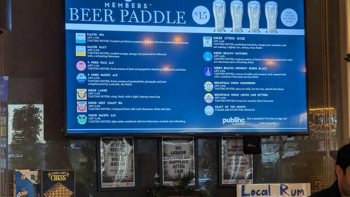 Menu, Eden Brewhouse
