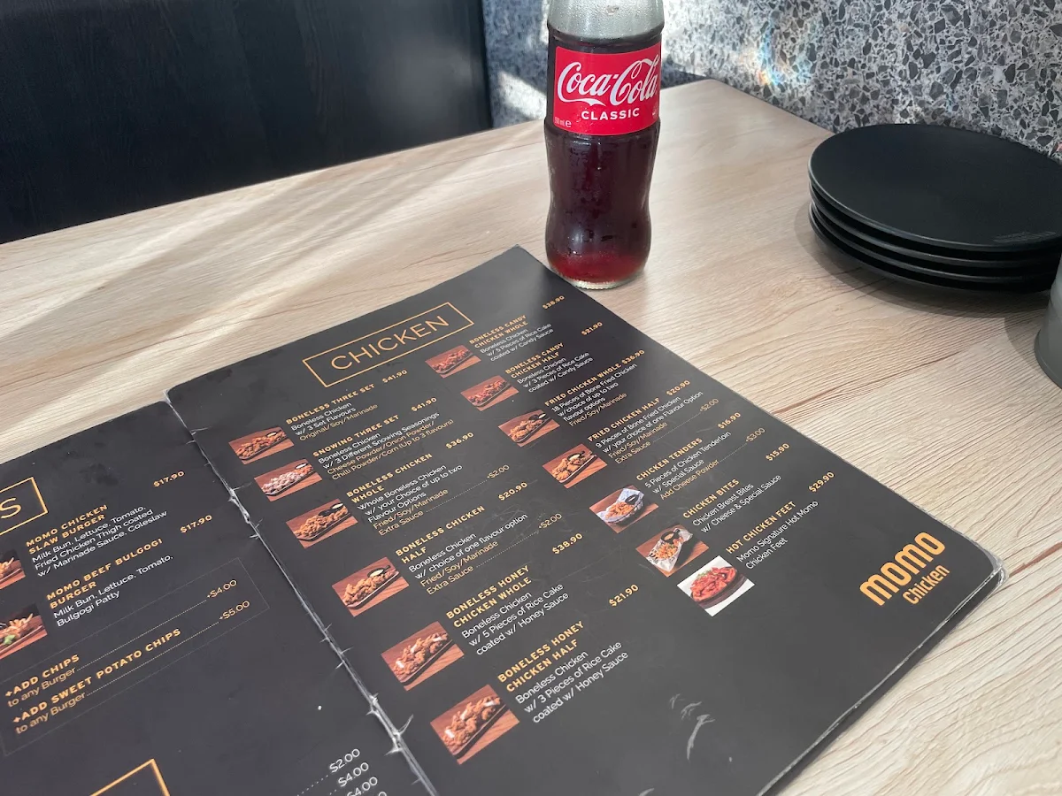 Menu, Momo Chicken