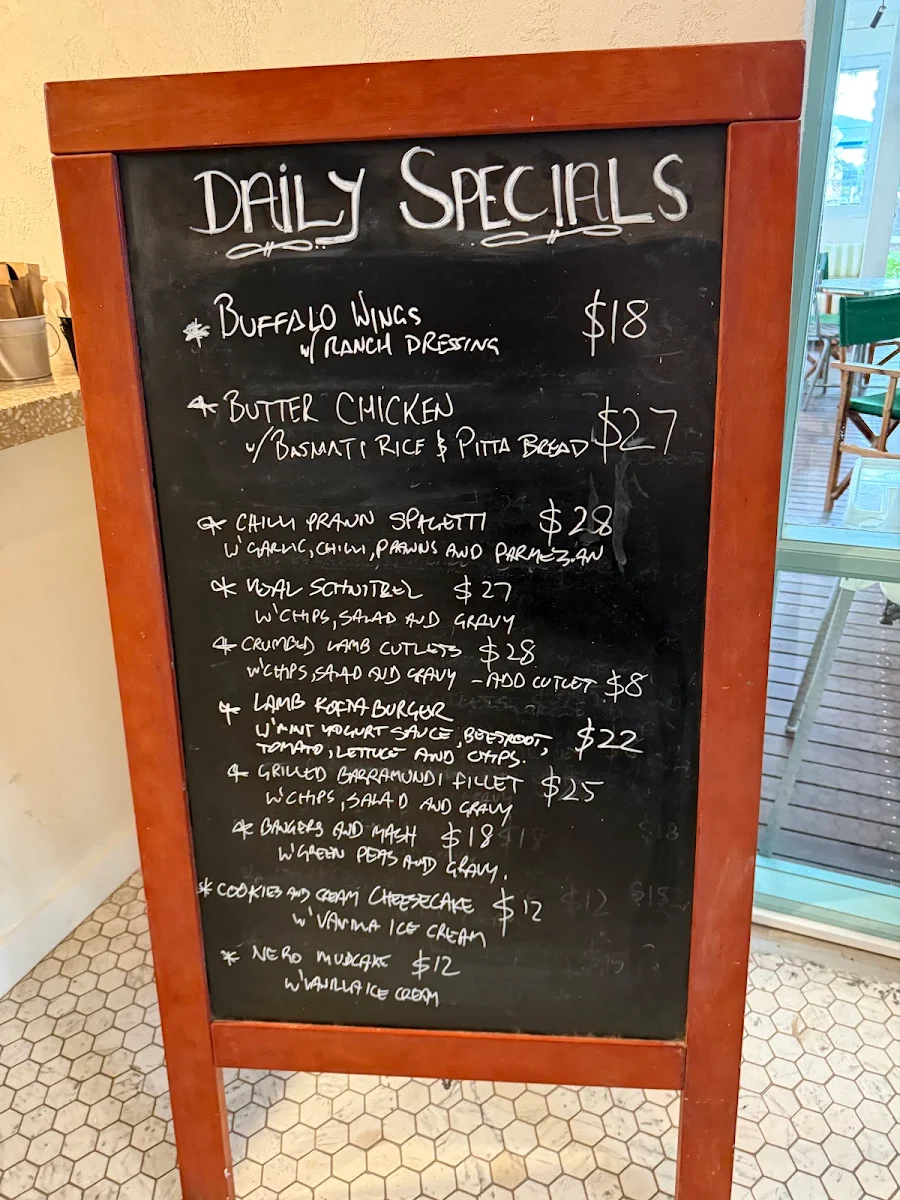 Menu, Riverstone Hotel