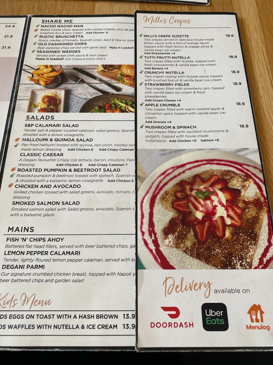 Menu, Degani Hope Island