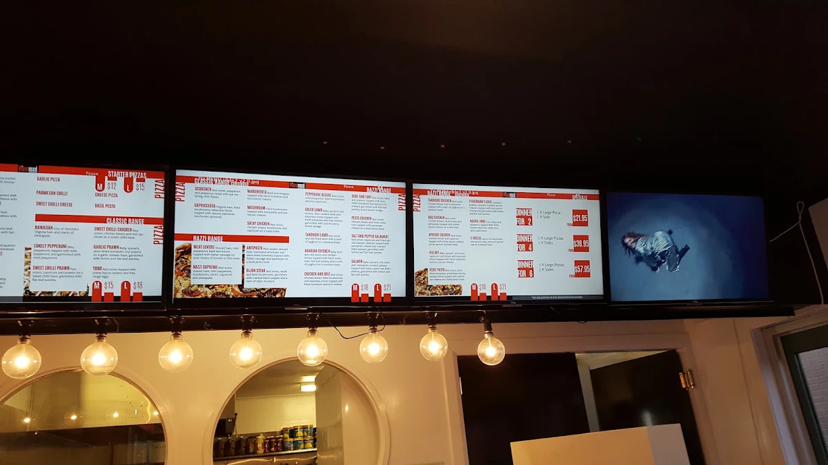Menu, Pizzarazzi