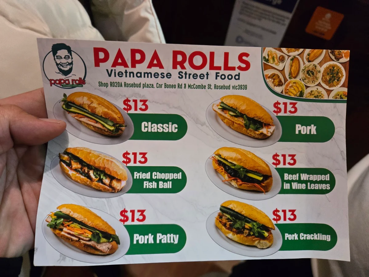 Menu, Pho Thao