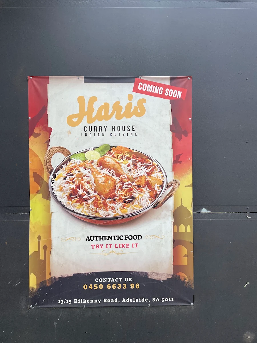 Menu, Haris Curry House - Best Indian Restaurant Woodville Park