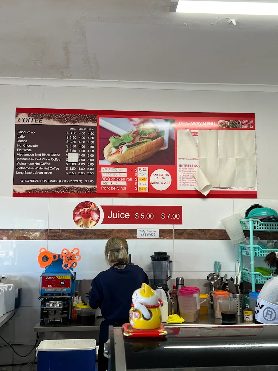 Menu, A&T Restaurant & Cafe