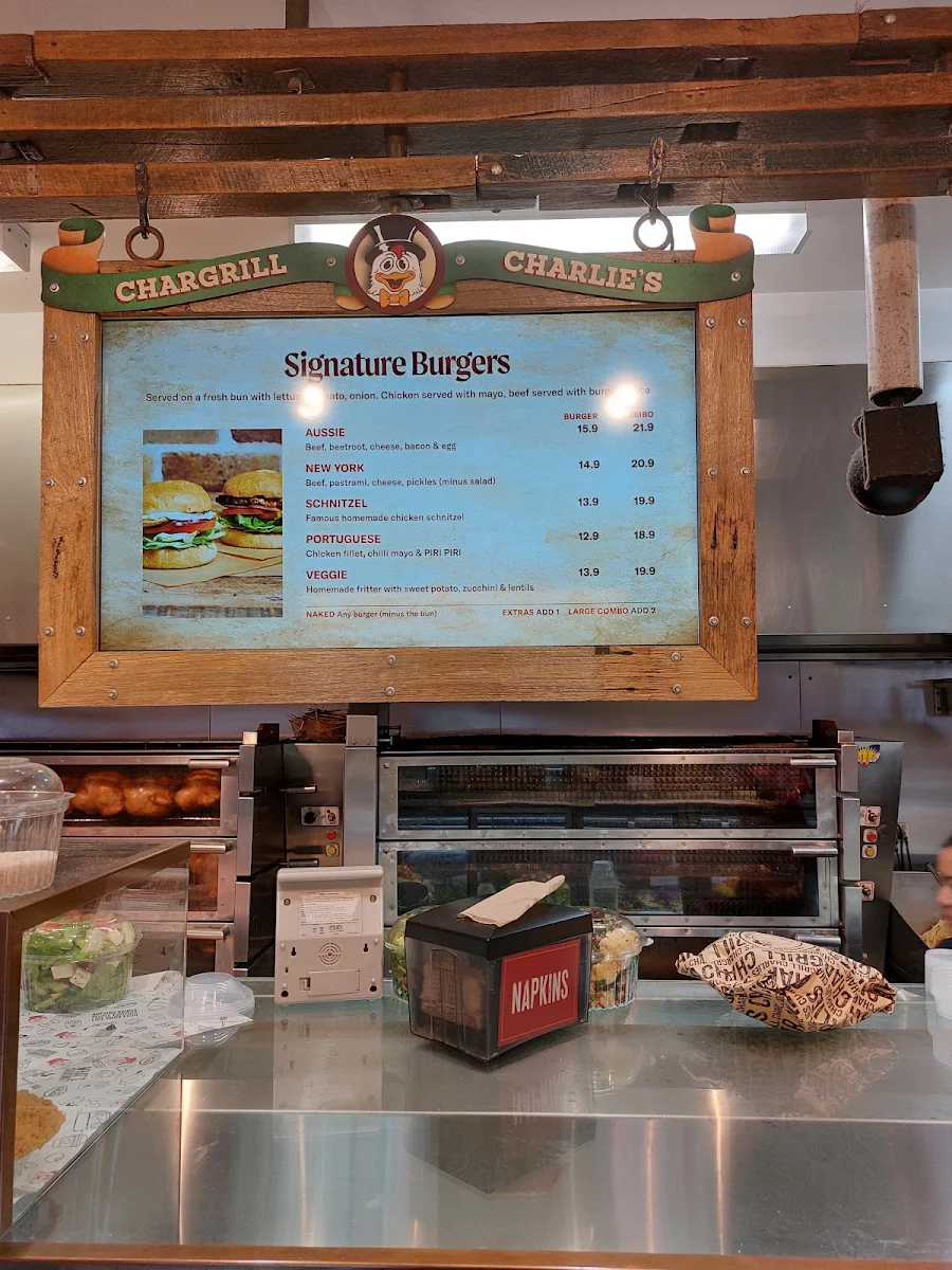 Menu, Chargrill Charlie's Lane Cove
