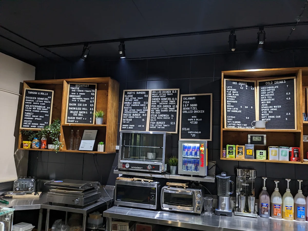 Menu, Rusty's Espresso