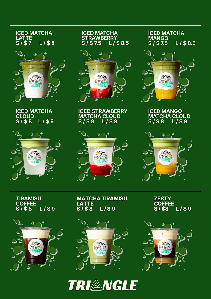 Menu, TRIANGLE COFFEE