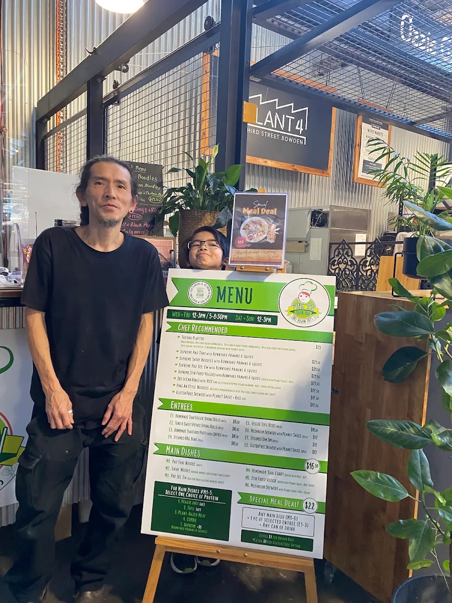 Menu, Ping An Veggie @Plant4 Bowden