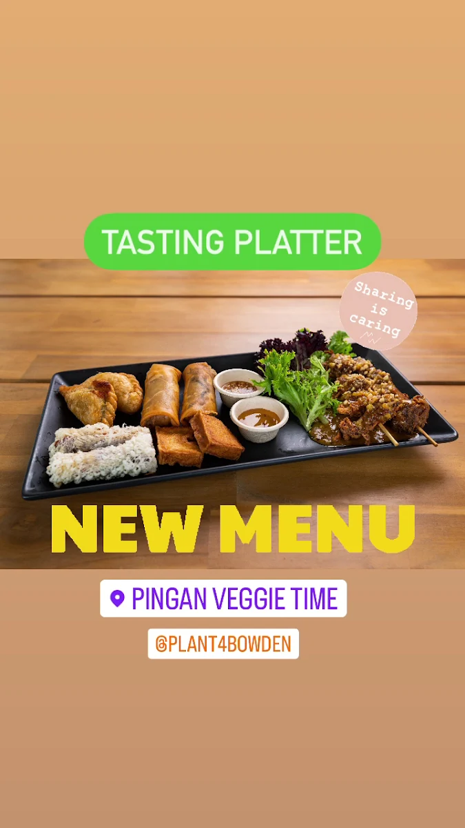 Menu, Ping An Veggie @Plant4 Bowden