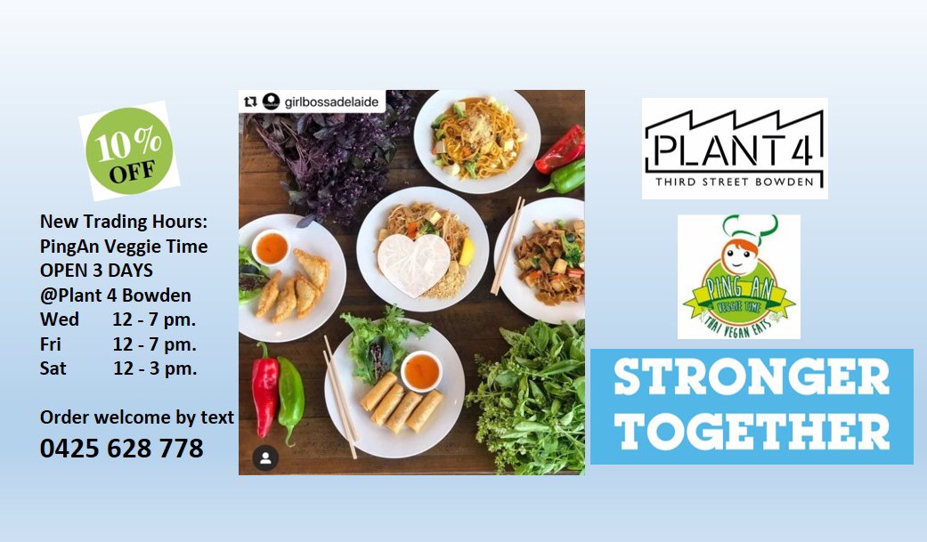Menu, Ping An Veggie @Plant4 Bowden