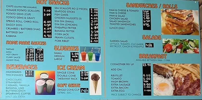 Menu, Codmother