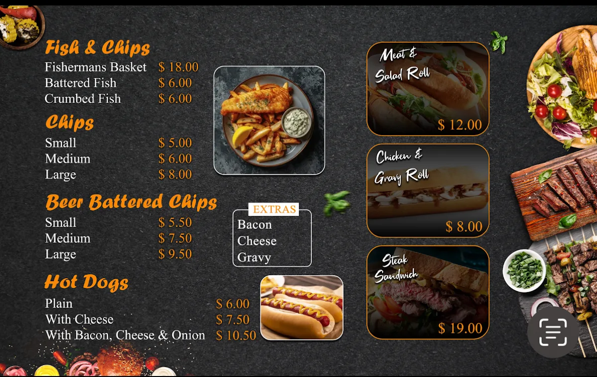 Menu, Ampol Mitchell