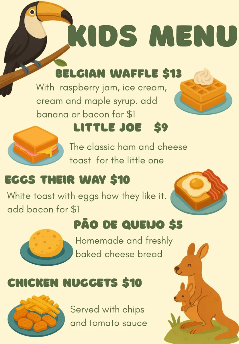 Menu, The Drops & Co