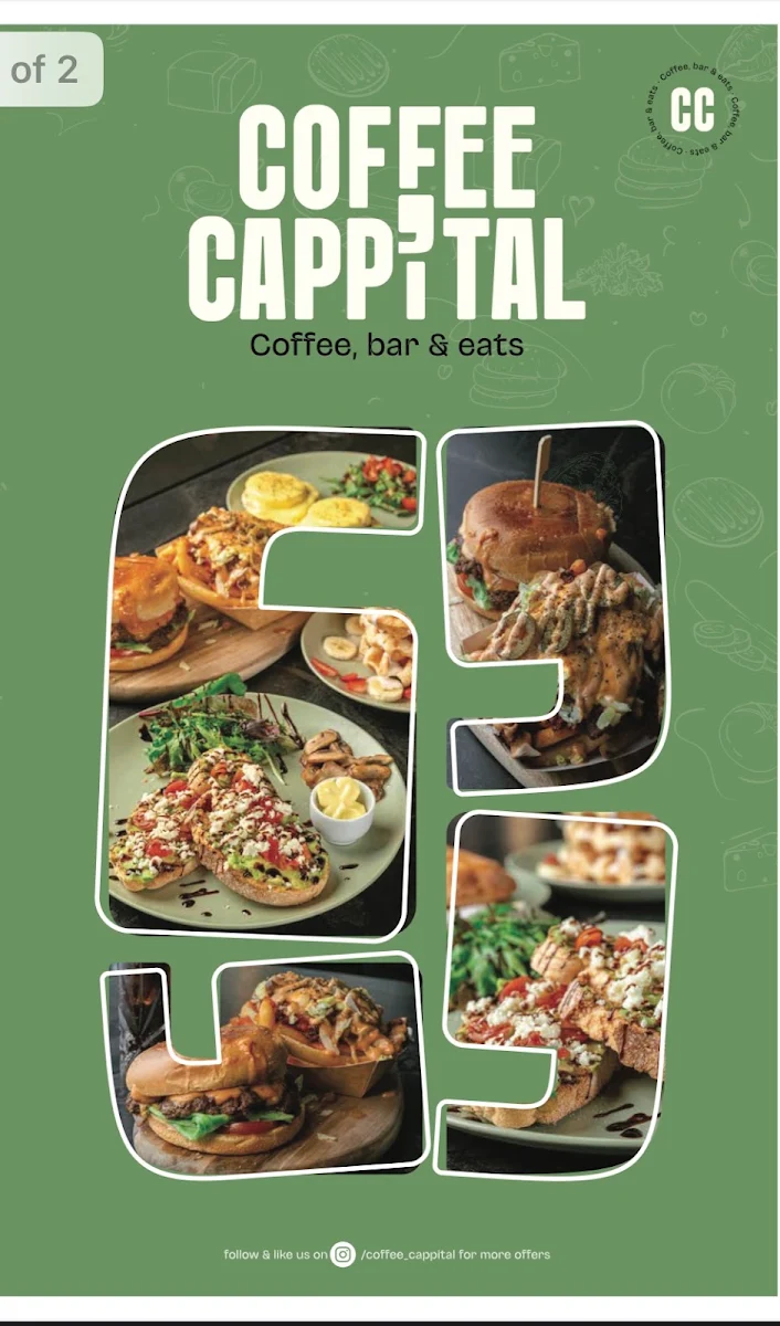 Menu, Coffee Capp’ital