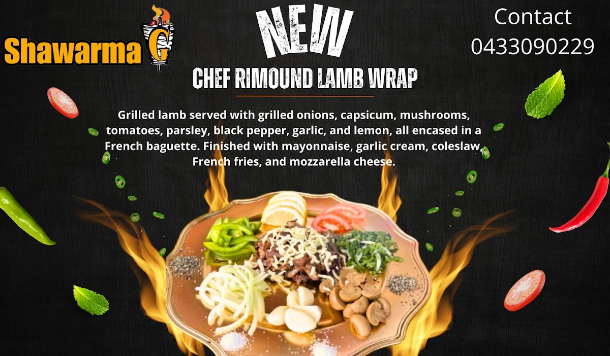 Menu, Shawarma G