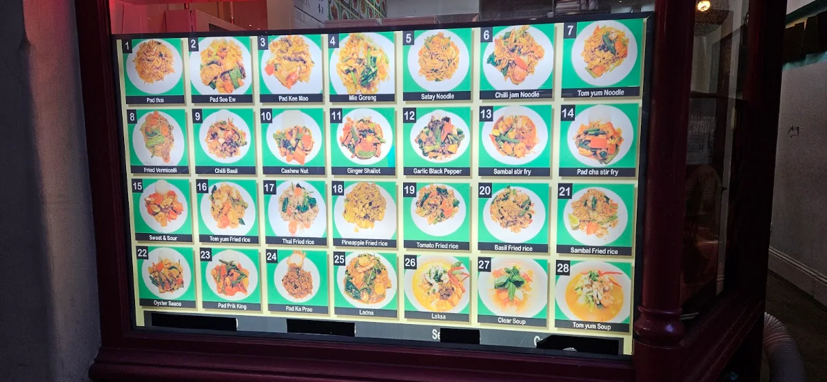 Menu, Thai Connection