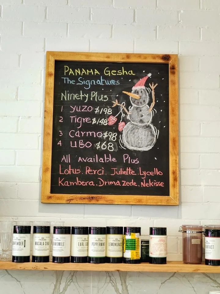 Menu, Gesha