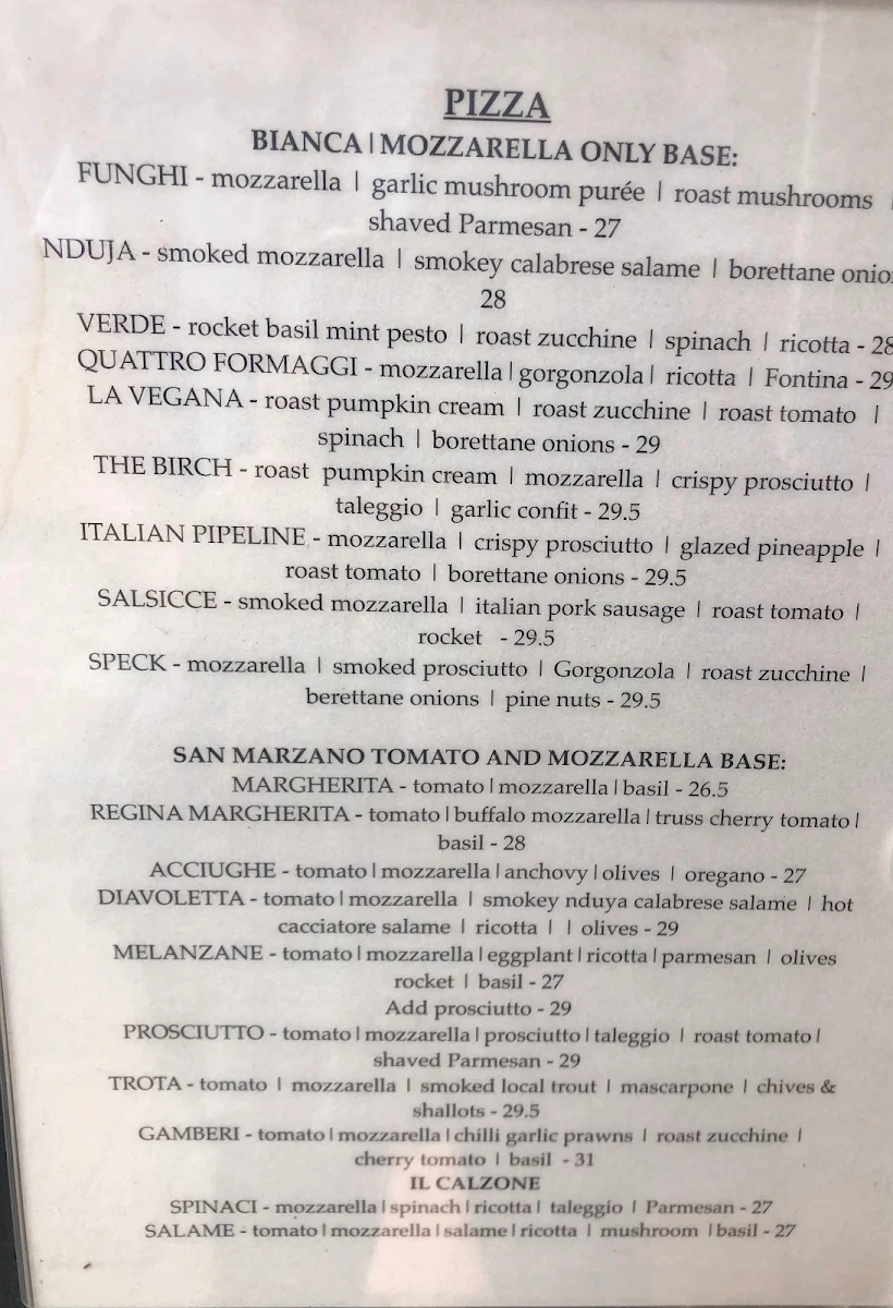 Menu, La Famiglia