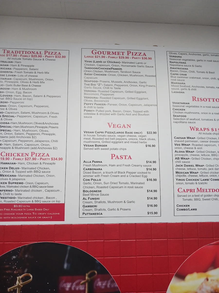 Menu, Schnitzel Nation