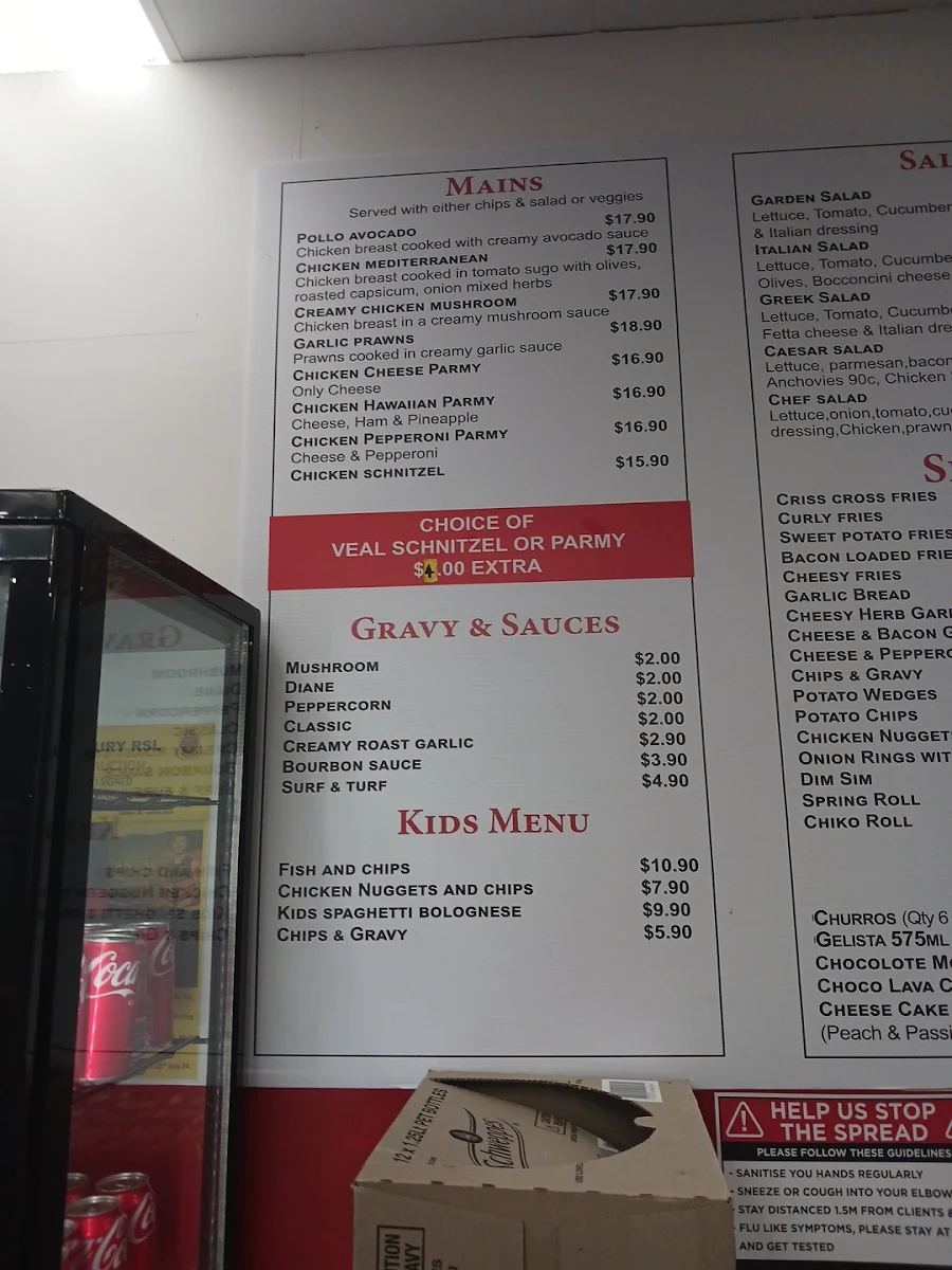 Menu, Schnitzel Nation