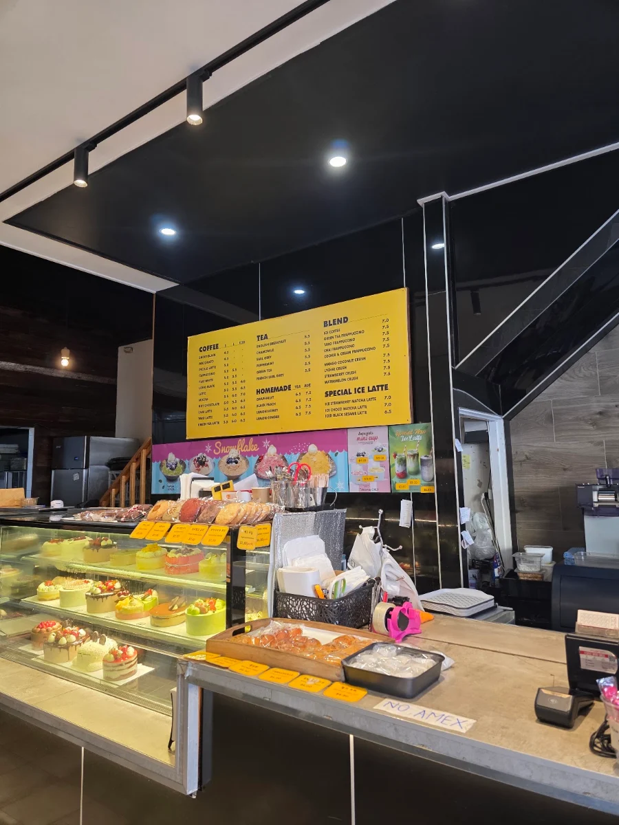 Menu, Bakery Cafe Cael Lidcombe