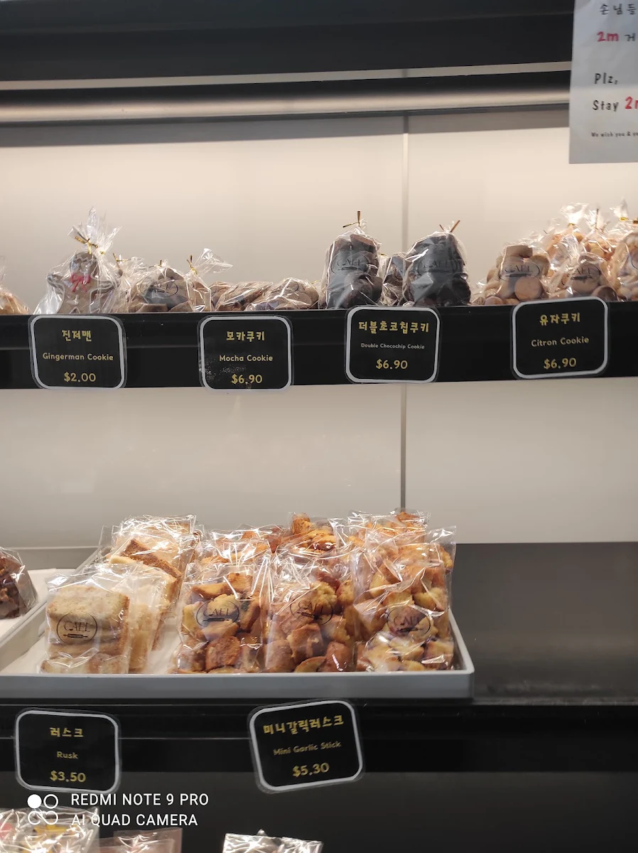 Menu, Bakery Cafe Cael Lidcombe