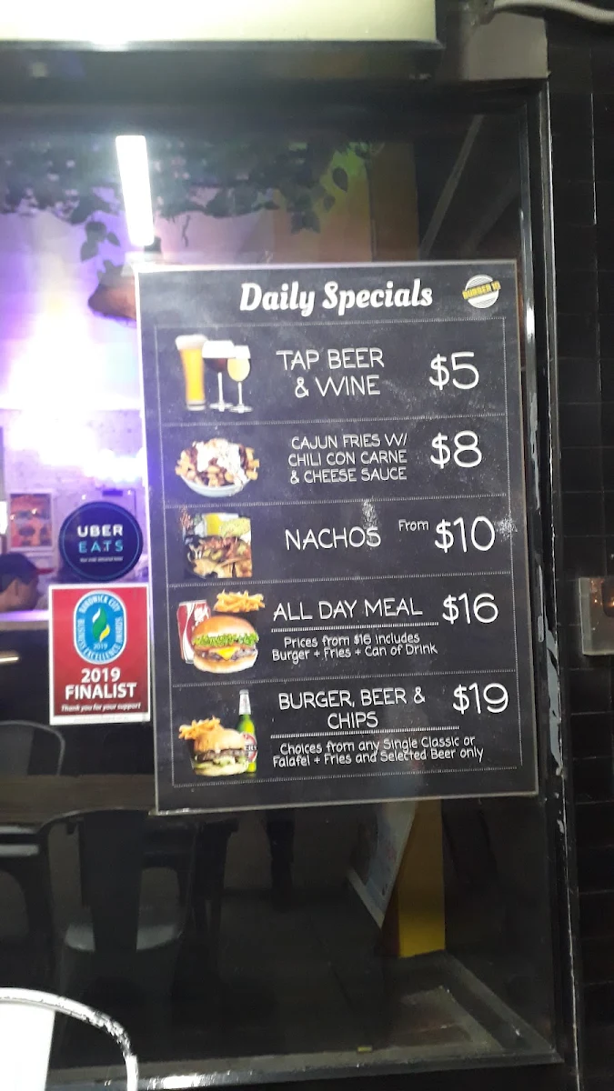 Menu, Burger 10
