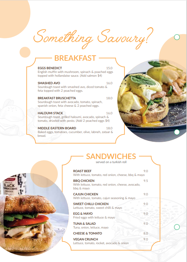Menu, Profiterole Patisserie Mays Hill