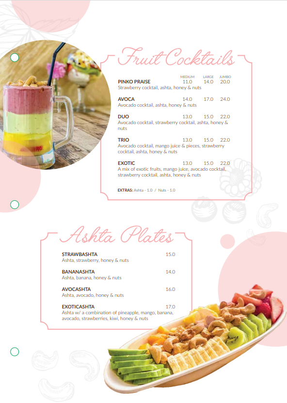 Menu, Profiterole Patisserie Mays Hill