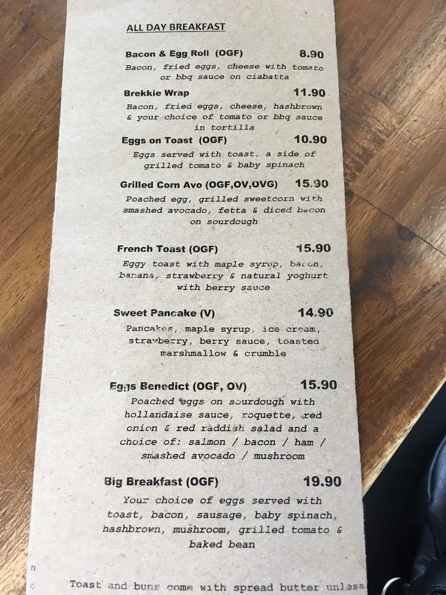 Menu, This Cafe