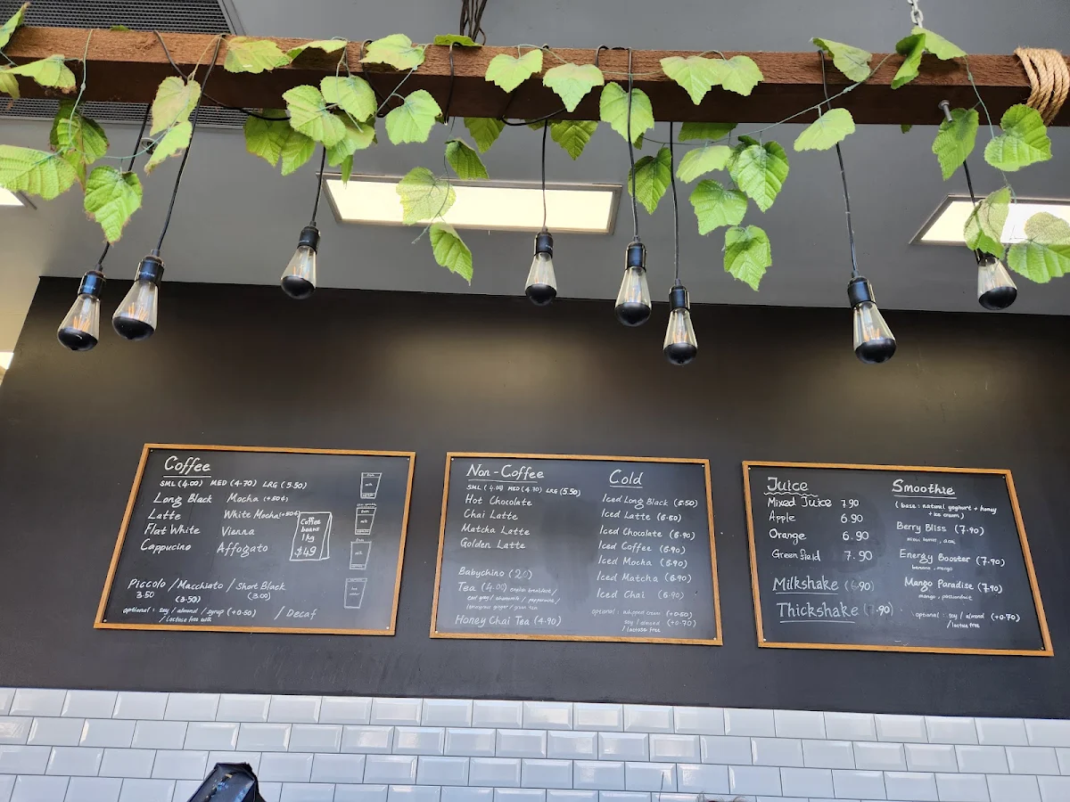 Menu, This Cafe