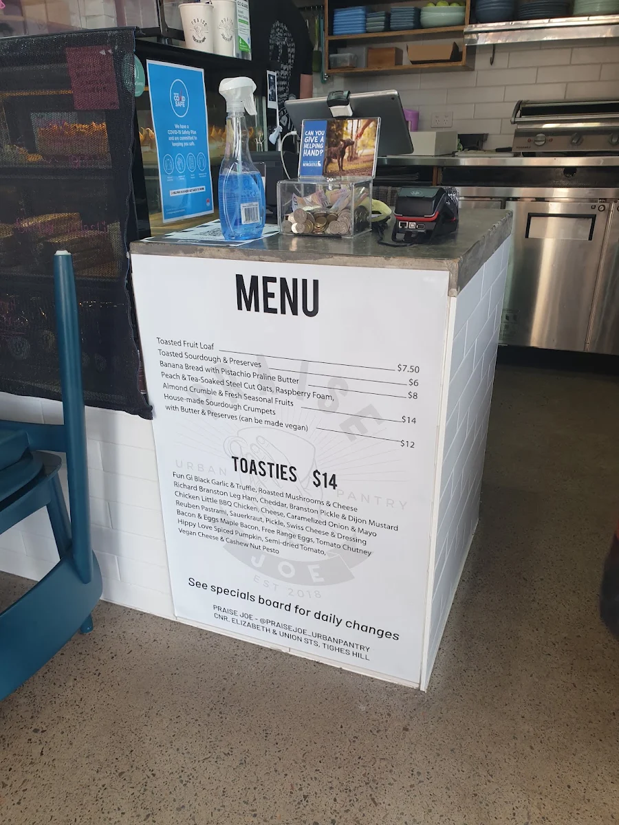 Menu, Praise joe