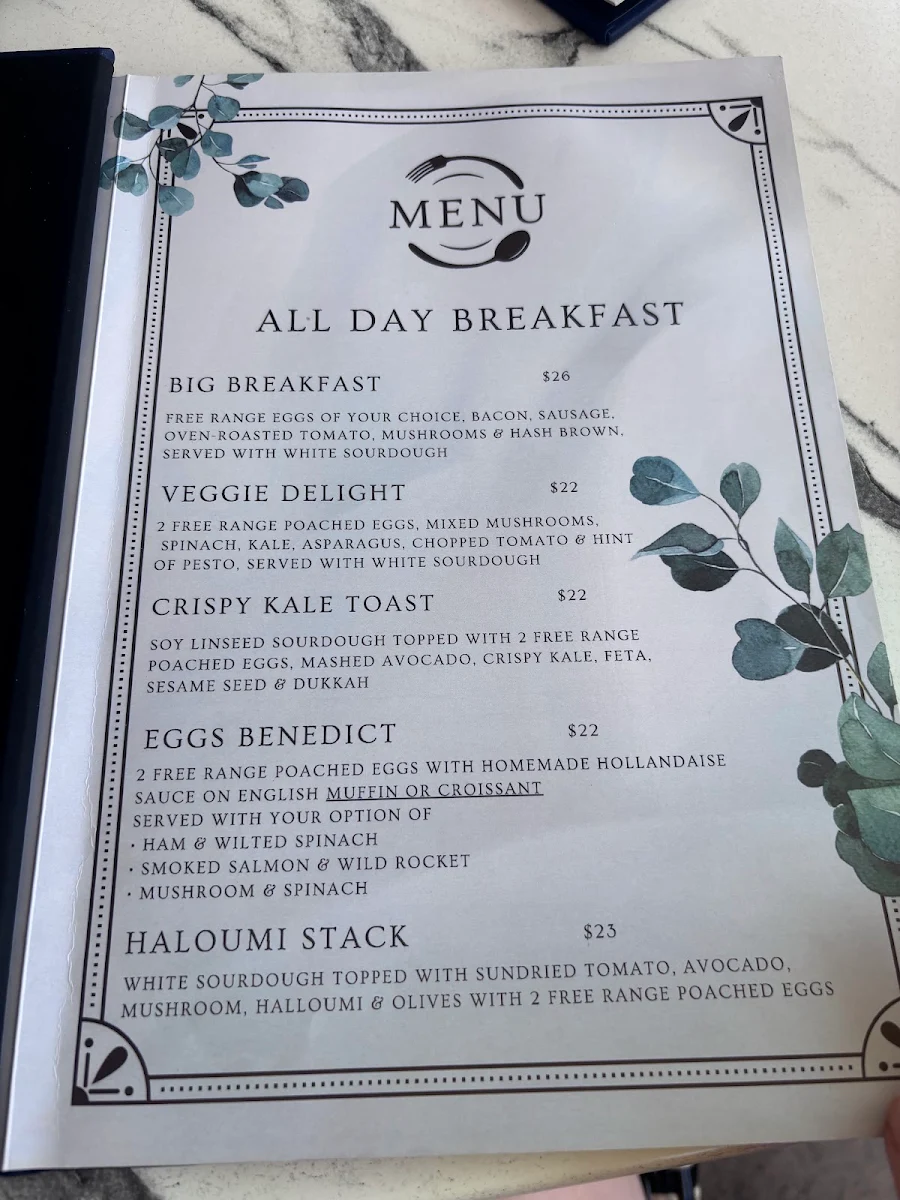 Menu, M.J & Co Concord